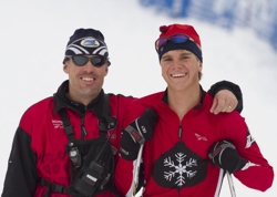 John Callahan and J1 skier Luke Smith