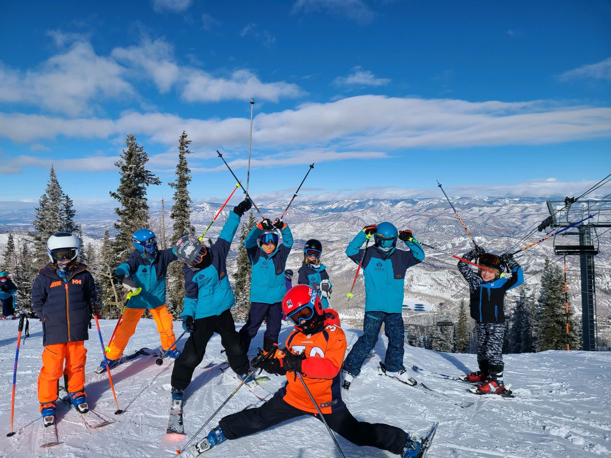 AVSC Alpine ski racers on Aspen Mountain